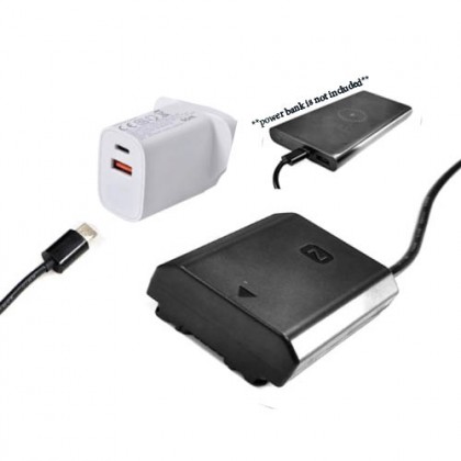 Usb-FZ100 Power Adapter Kit PD TYPE C For for Sony Cameras Alpha A9 a7 iii A7RM3 A7RIII A7M3 ILCE-9